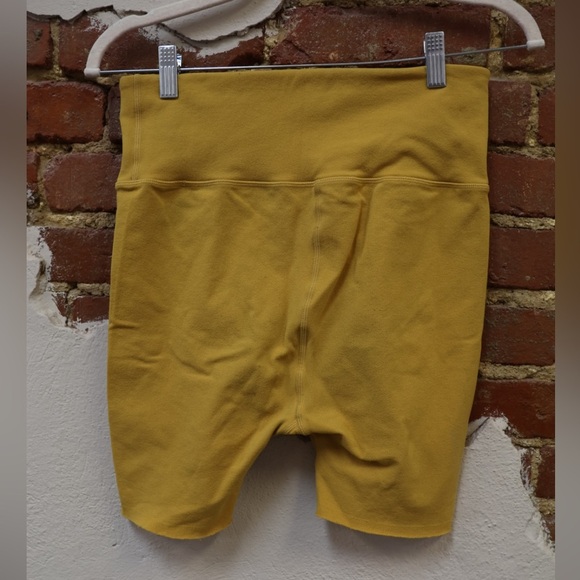 Free People Blaze It Crossover Bike Shorts in Tumeric Yellow Gold - Picture 5 of 5